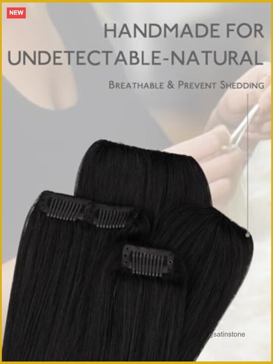 Clip in Human Hair Extensions 14 inch 2pcs 10g Scalp Fill-ins Invisible Coverage main image 4